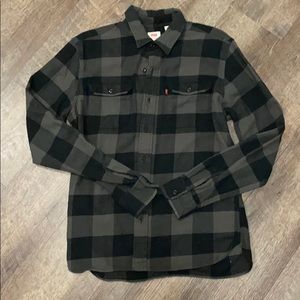 Levi’s Grey Checkered Flannel.
